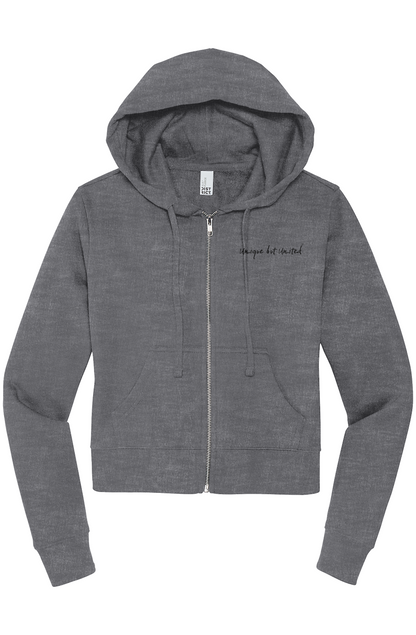 Unique But United Love Ü Womens Waist-Zip Hoodie