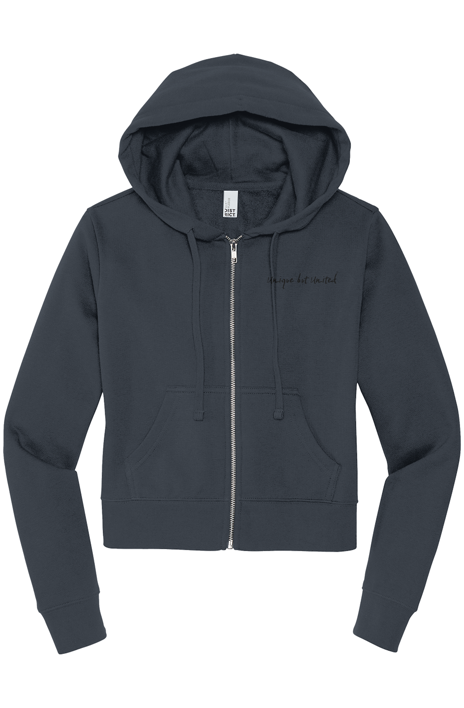 Unique But United Love Ü Womens Waist-Zip Hoodie
