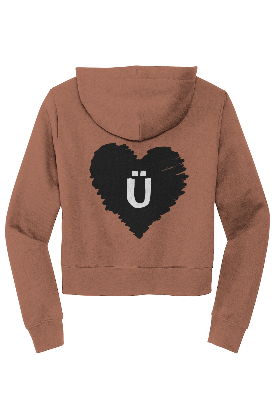Unique But United Love Ü Womens Waist-Zip Hoodie