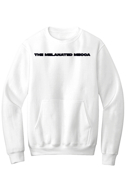 Melanated Mecca DC Glow Up Fleece Crewneck Pocket Sweatshirt