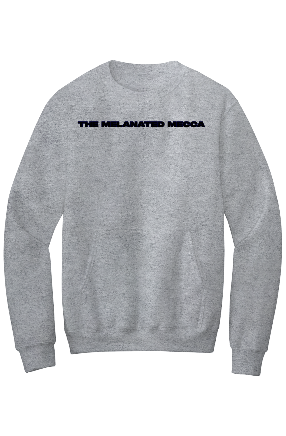 Melanated Mecca DC Glow Up Fleece Crewneck Pocket Sweatshirt