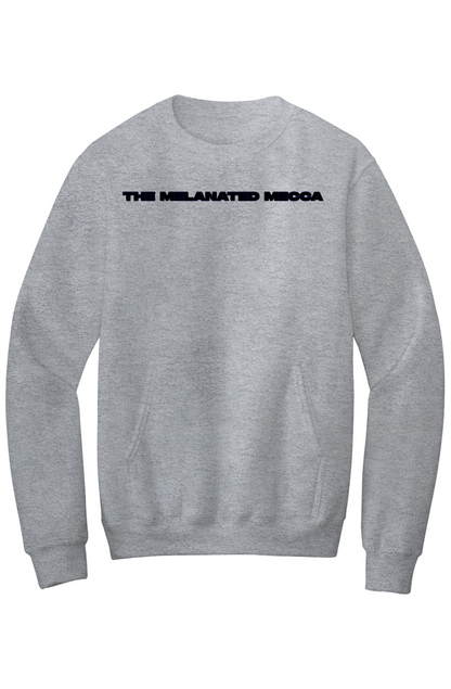 Melanated Mecca DC Glow Up Fleece Crewneck Pocket Sweatshirt