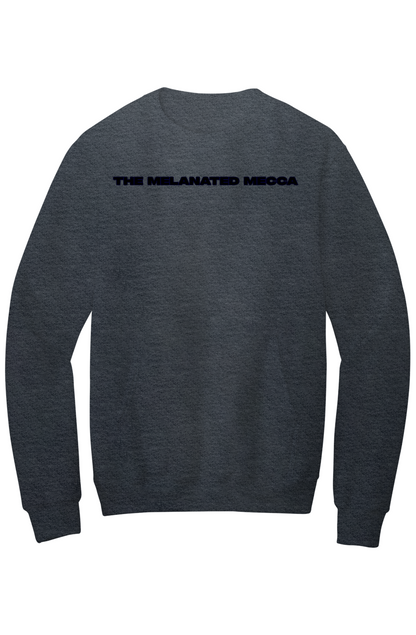 Melanated Mecca DC Glow Up Fleece Crewneck Pocket Sweatshirt