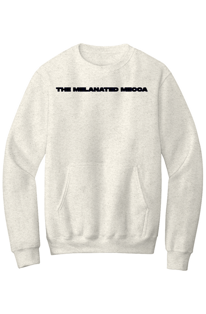 Melanated Mecca DC Glow Up Fleece Crewneck Pocket Sweatshirt