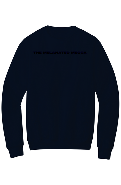 Melanated Mecca DC Glow Up Fleece Crewneck Pocket Sweatshirt