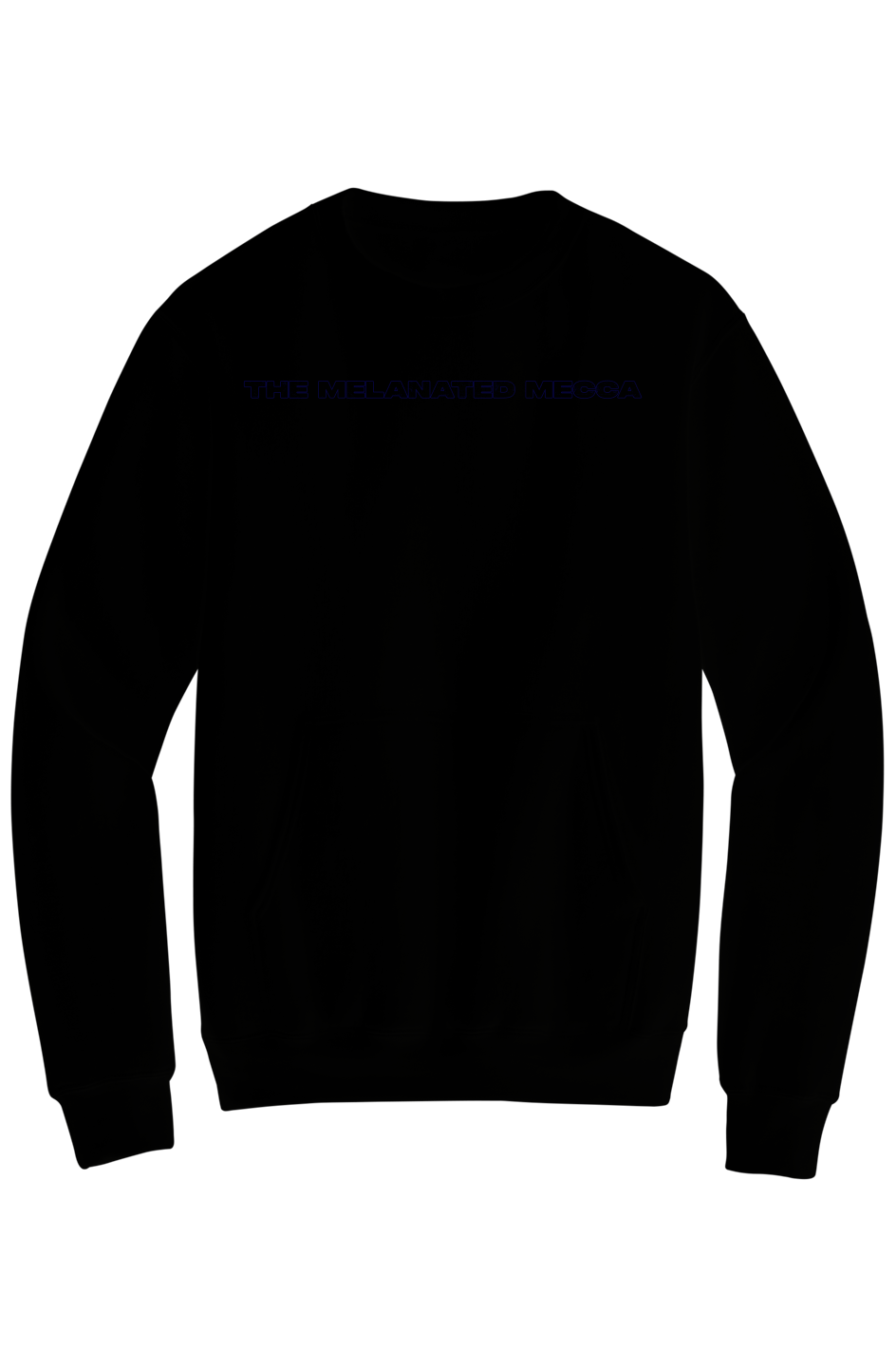Melanated Mecca DC Glow Up Fleece Crewneck Pocket Sweatshirt