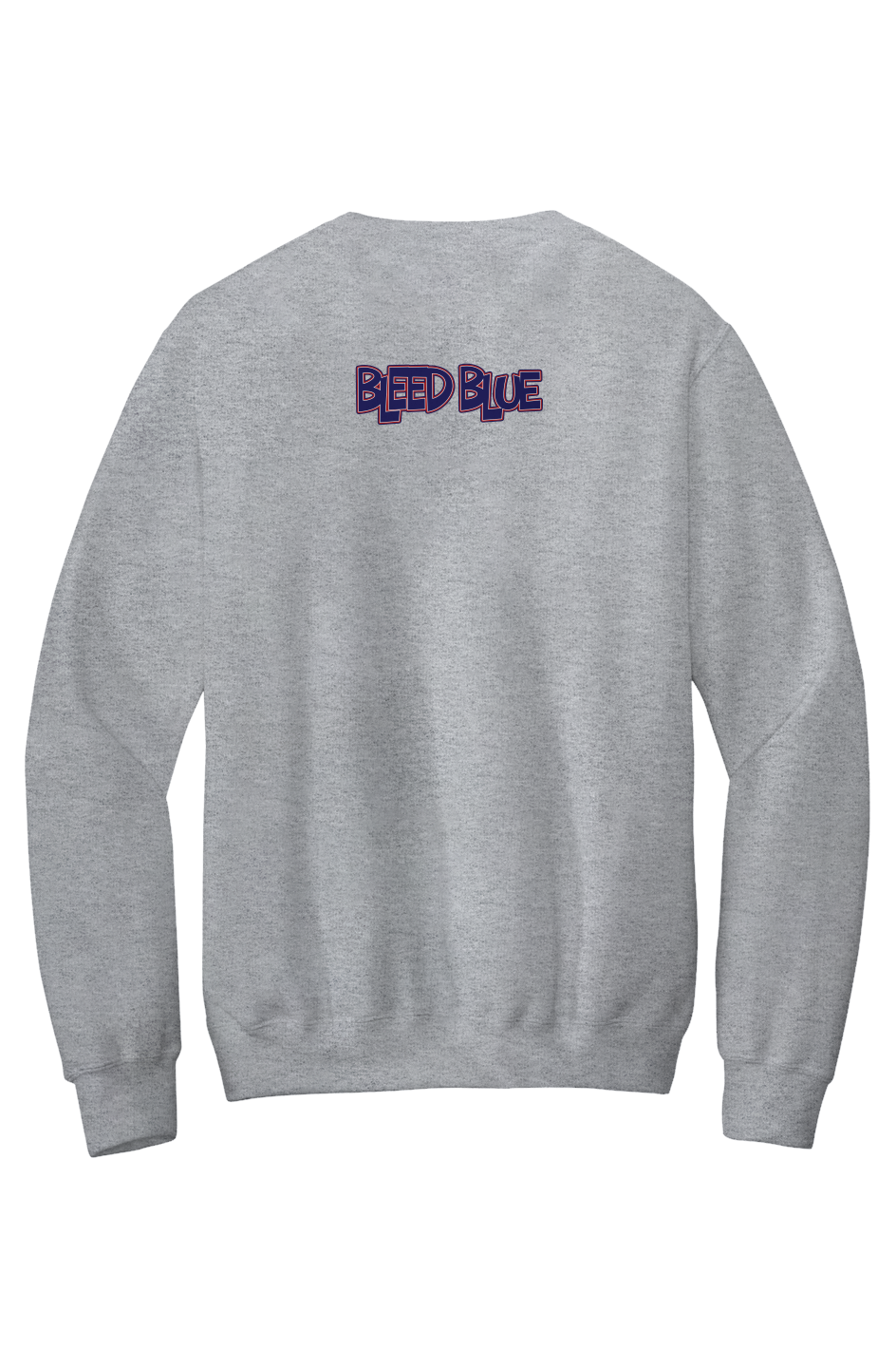Howard Bleed Blue Fleece Crewneck with Kangaroo Pocket