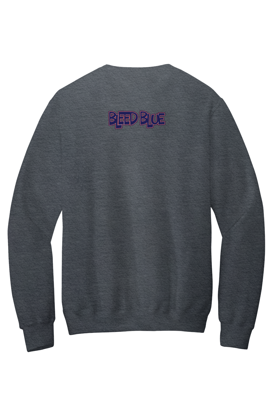 Howard Bleed Blue Fleece Crewneck with Kangaroo Pocket