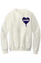 Howard Bleed Blue Fleece Crewneck with Kangaroo Pocket