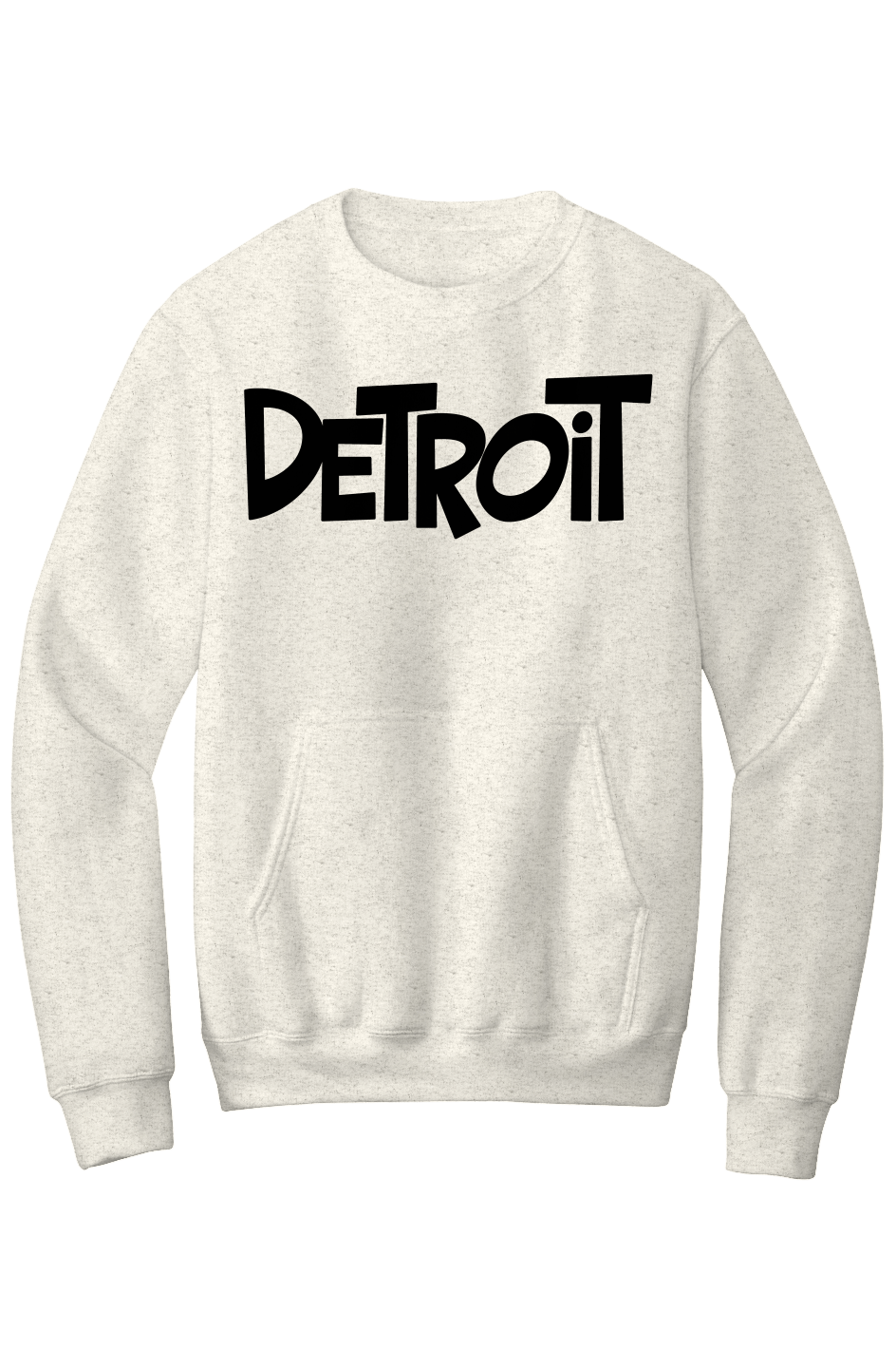 Detroit Fleece Crewneck Pocket Sweatshirt