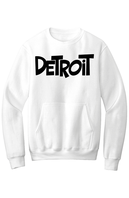 Detroit Fleece Crewneck Pocket Sweatshirt
