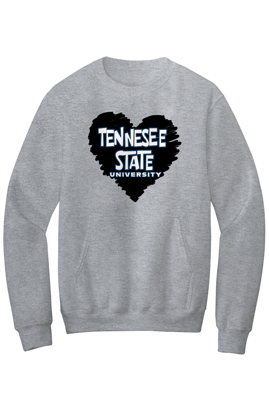 TSU LOVE Fleece Crewneck with Kangaroo Pocket
