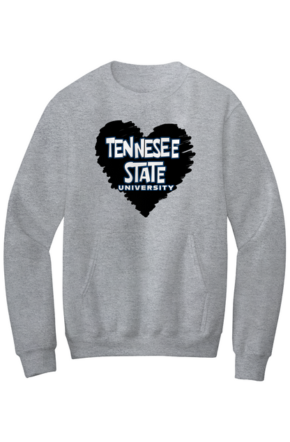 TSU LOVE Fleece Crewneck with Kangaroo Pocket