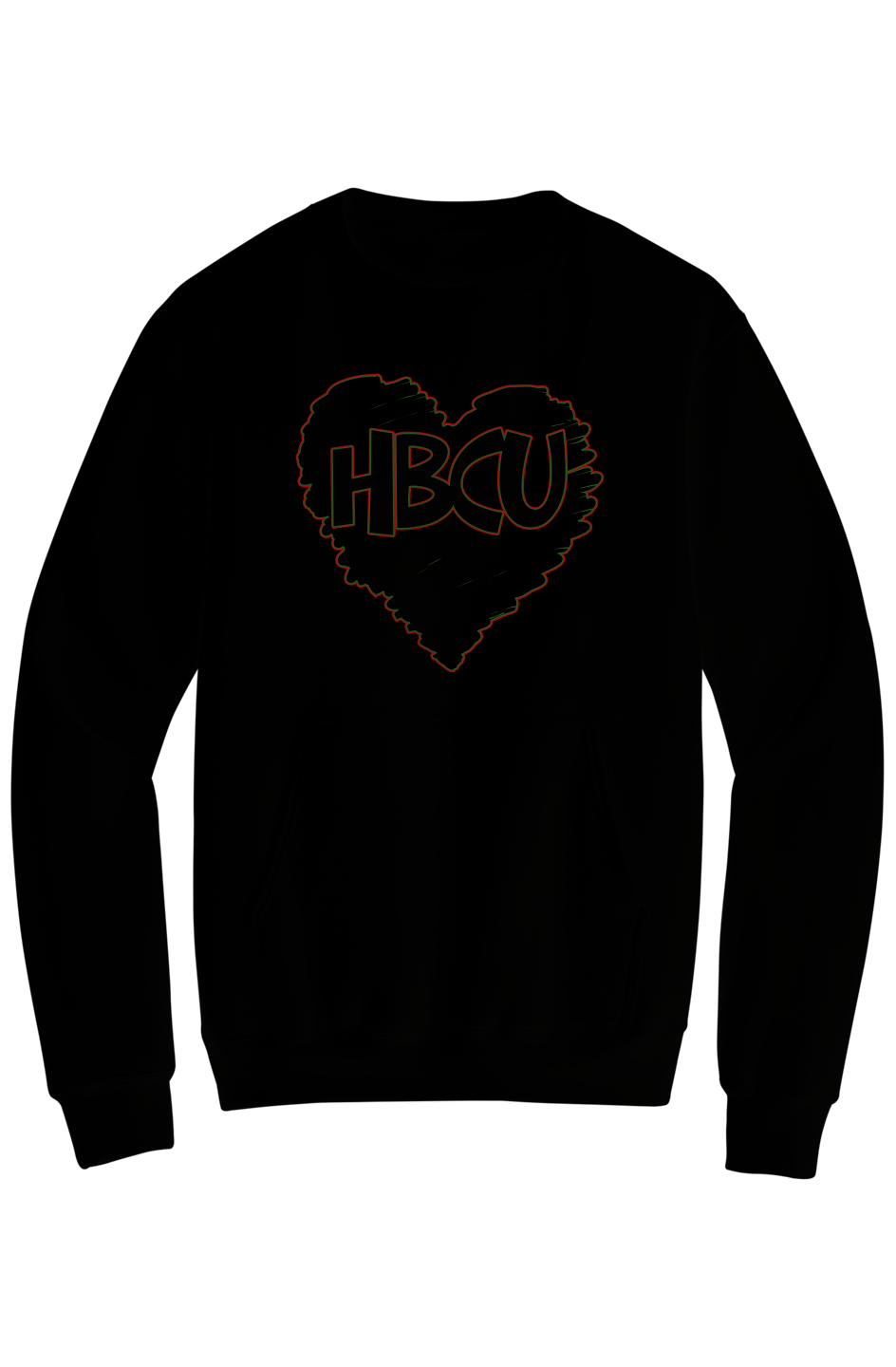 HBCU LOVE Fleece Crewneck with Kangaroo Pocket