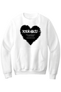 Name Your HBCU LOVE Fleece Crewneck with Kangaroo Pocket