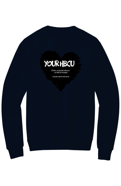 Name Your HBCU LOVE Fleece Crewneck with Kangaroo Pocket