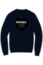 Name Your HBCU LOVE Fleece Crewneck with Kangaroo Pocket