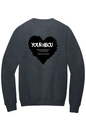 Name Your HBCU LOVE Fleece Crewneck with Kangaroo Pocket