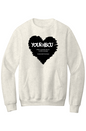Name Your HBCU LOVE Fleece Crewneck with Kangaroo Pocket
