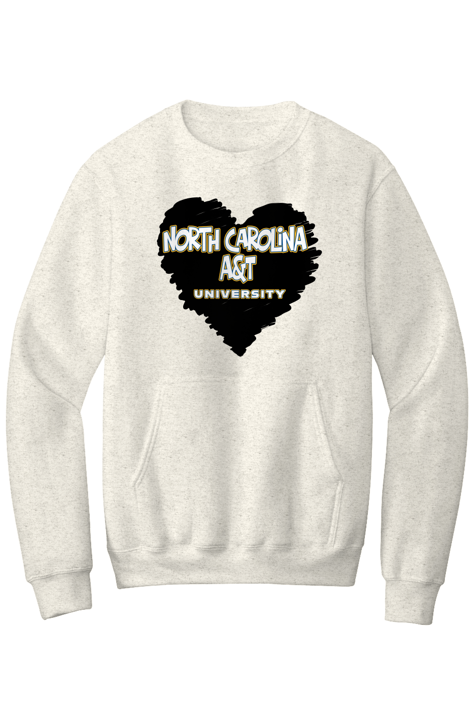 NCAT LOVE Fleece Crewneck with Kangaroo Pocket