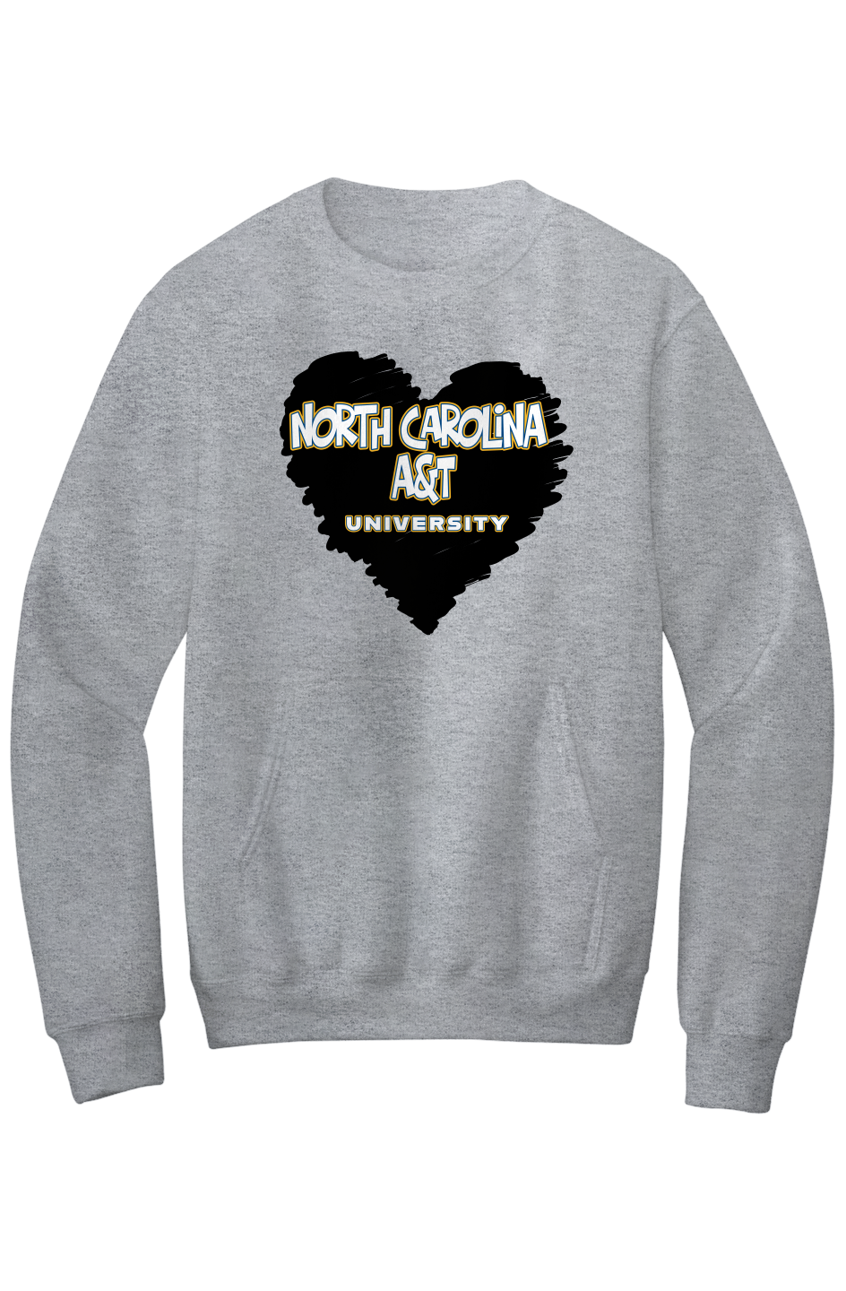 NCAT LOVE Fleece Crewneck with Kangaroo Pocket