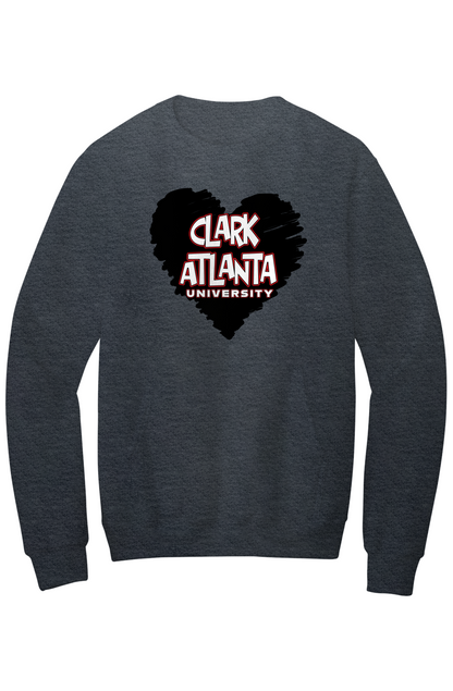 Clark Atlanta LOVE Fleece Crewneck with Kangaroo Pocket