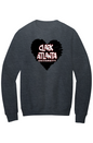 Clark Atlanta LOVE Fleece Crewneck with Kangaroo Pocket
