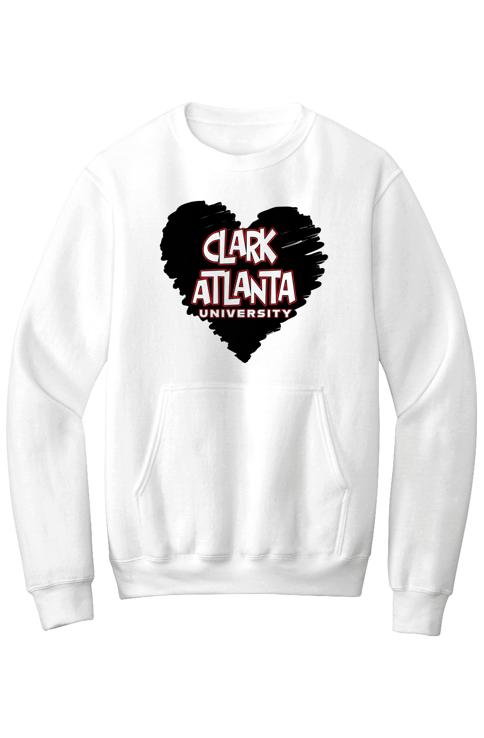 Clark Atlanta LOVE Fleece Crewneck with Kangaroo Pocket
