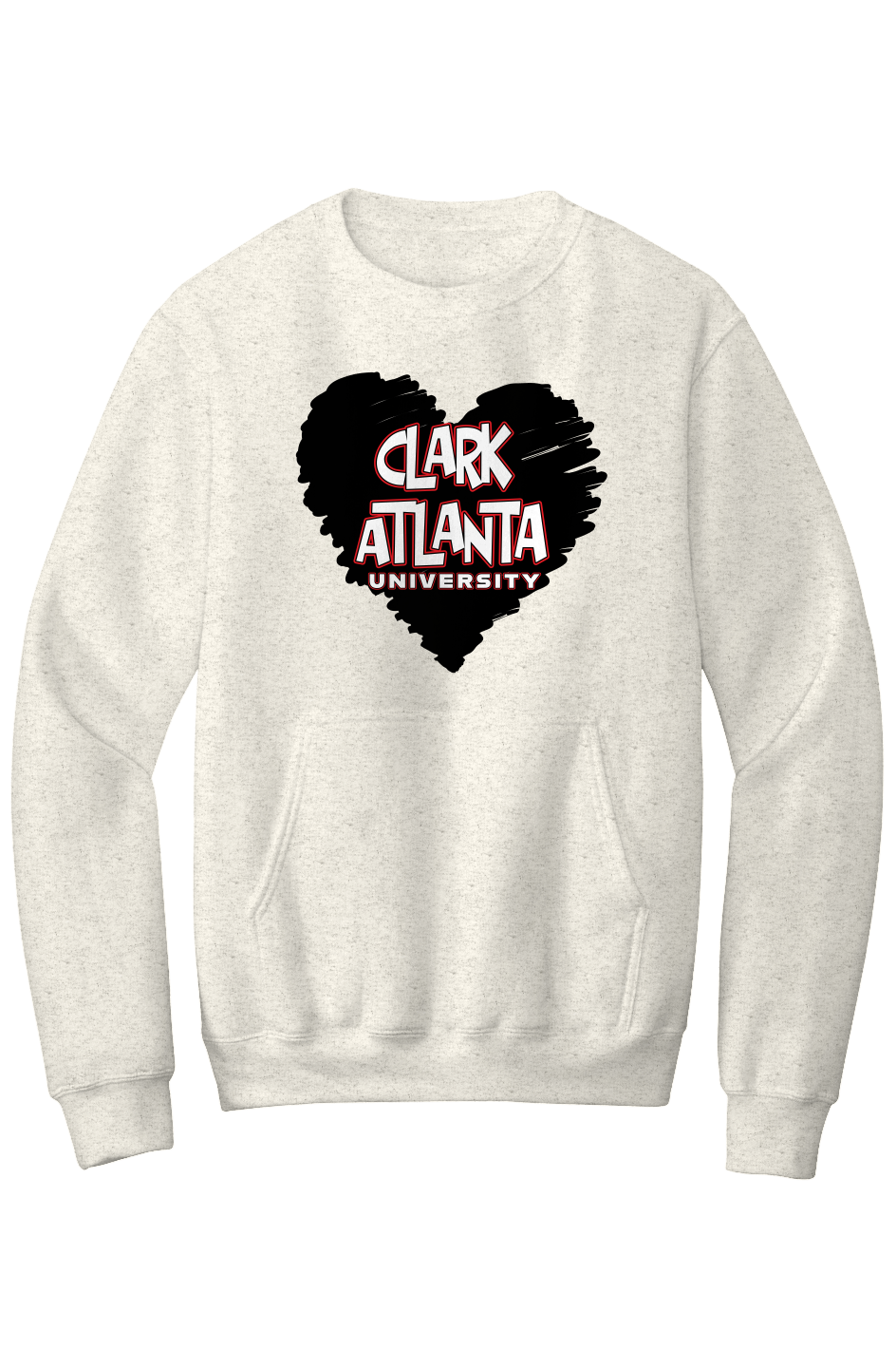 Clark Atlanta LOVE Fleece Crewneck with Kangaroo Pocket