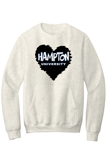 Hampton LOVE Fleece Crewneck with Kangaroo Pocket