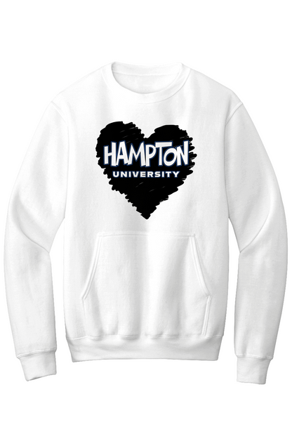 Hampton LOVE Fleece Crewneck with Kangaroo Pocket
