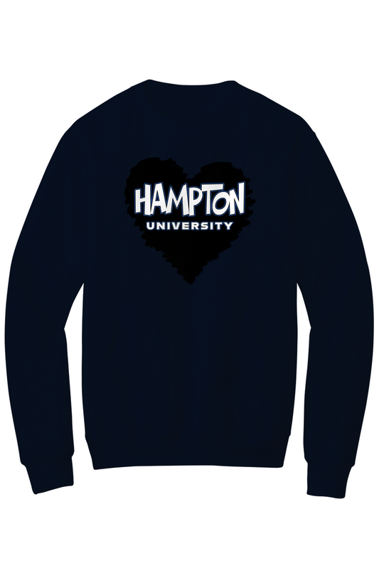 Hampton LOVE Fleece Crewneck with Kangaroo Pocket