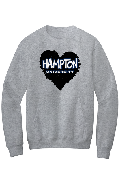 Hampton LOVE Fleece Crewneck with Kangaroo Pocket