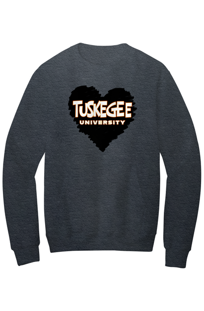 Tuskegee LOVE Fleece Crewneck with Kangaroo Pocket