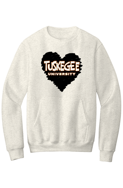 Tuskegee LOVE Fleece Crewneck with Kangaroo Pocket