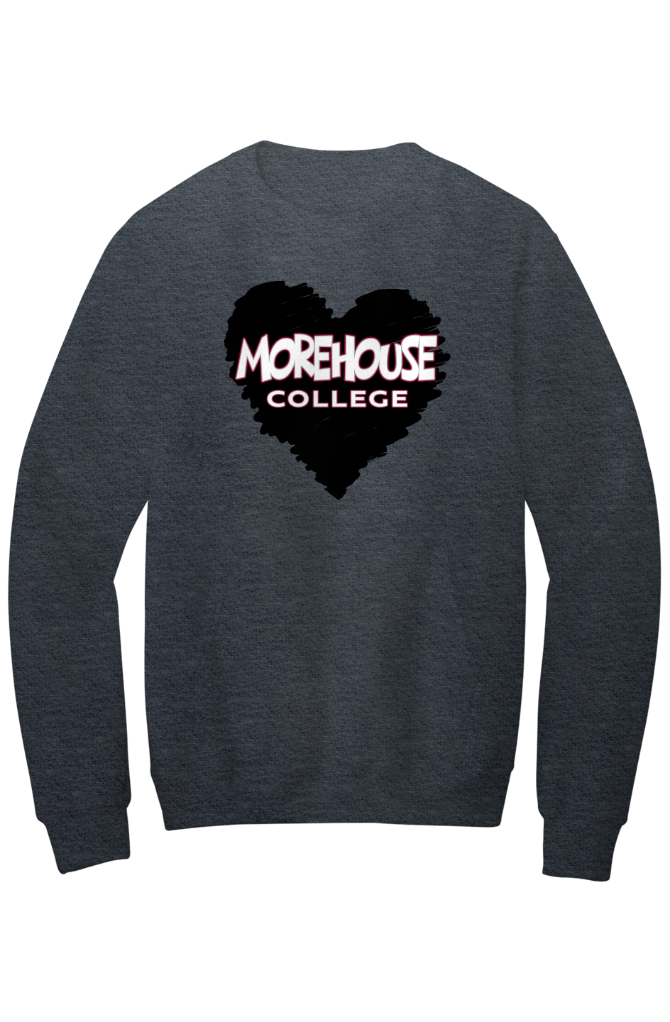 Morehouse LOVE Fleece Crewneck with Kangaroo Pocket