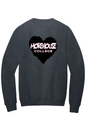 Morehouse LOVE Fleece Crewneck with Kangaroo Pocket