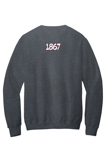 Morehouse LOVE Fleece Crewneck with Kangaroo Pocket