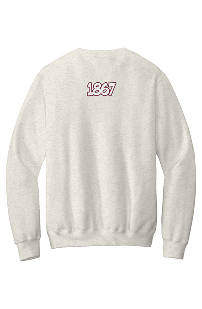 Morehouse LOVE Fleece Crewneck with Kangaroo Pocket