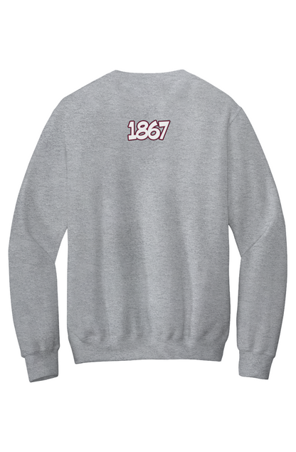 Morehouse LOVE Fleece Crewneck with Kangaroo Pocket