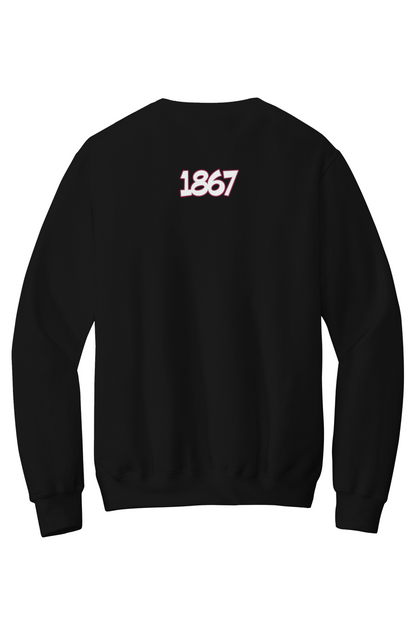 Morehouse LOVE Fleece Crewneck with Kangaroo Pocket