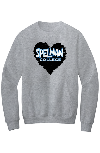 Spelman LOVE Fleece Crewneck with Kangaroo Pocket