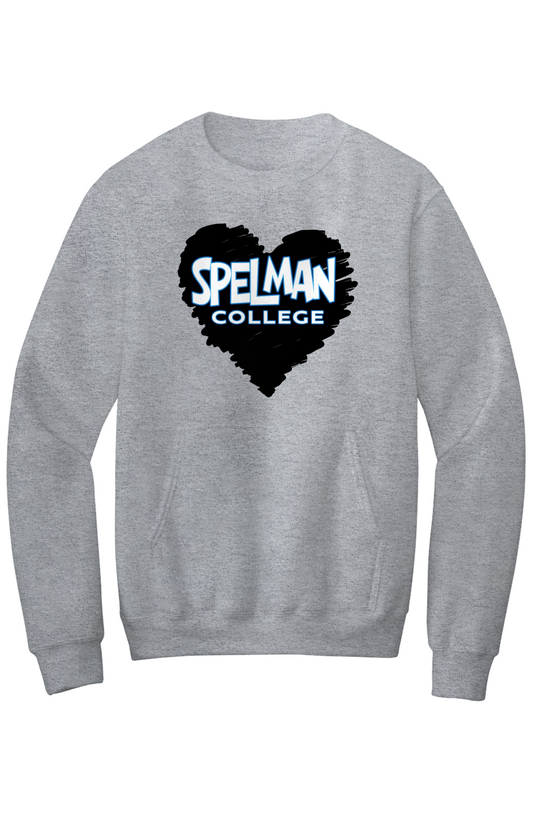 Spelman LOVE Fleece Crewneck with Kangaroo Pocket