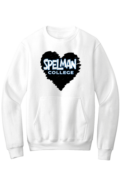 Spelman LOVE Fleece Crewneck with Kangaroo Pocket