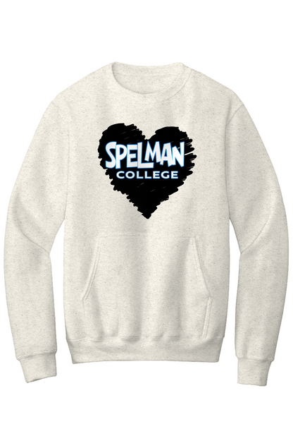 Spelman LOVE Fleece Crewneck with Kangaroo Pocket