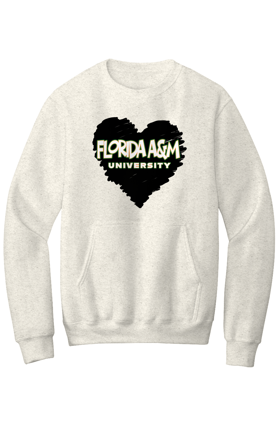 FAMU LOVE Fleece Crewneck with Kangaroo Pocket