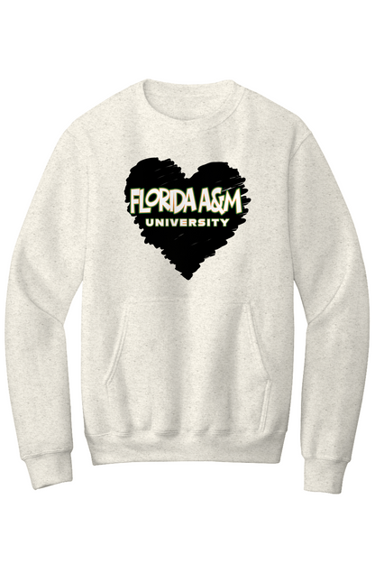 FAMU LOVE Fleece Crewneck with Kangaroo Pocket