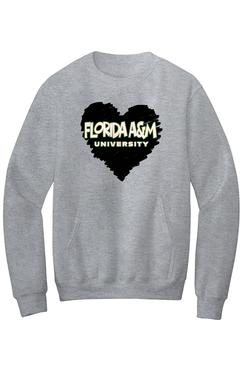 FAMU LOVE Fleece Crewneck with Kangaroo Pocket
