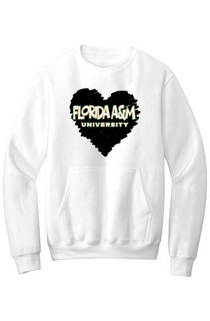 FAMU LOVE Fleece Crewneck with Kangaroo Pocket