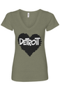 Detroit Love Women's V-Neck